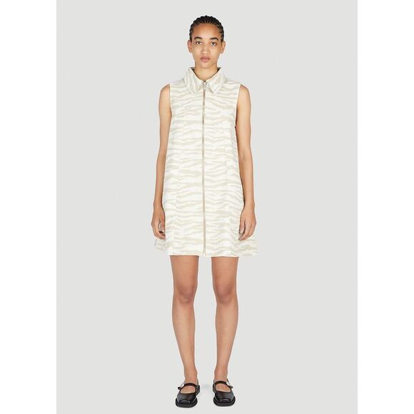 Ganni Women Zebra Print Mini Dress